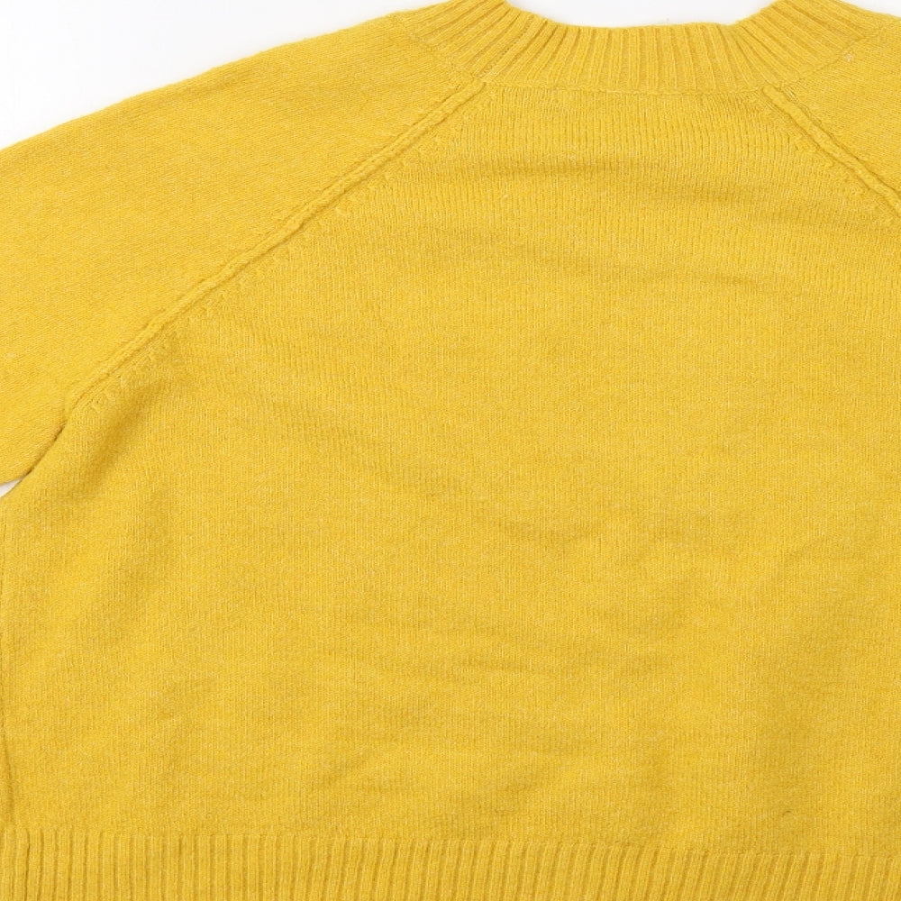 George Womens Yellow Pullover Jumper Size M