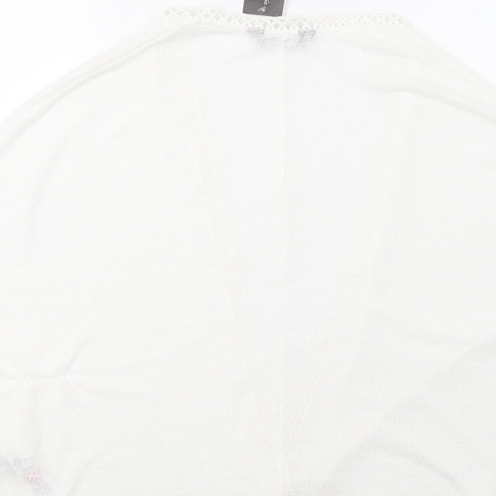 Dorothy Womens White Cardigan Jumper Size S