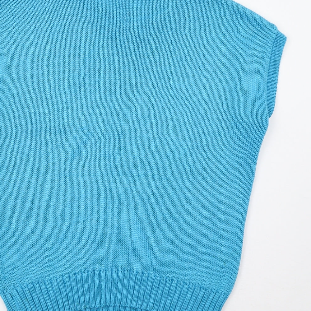 Paige Womens Blue Vest Jumper Size 14