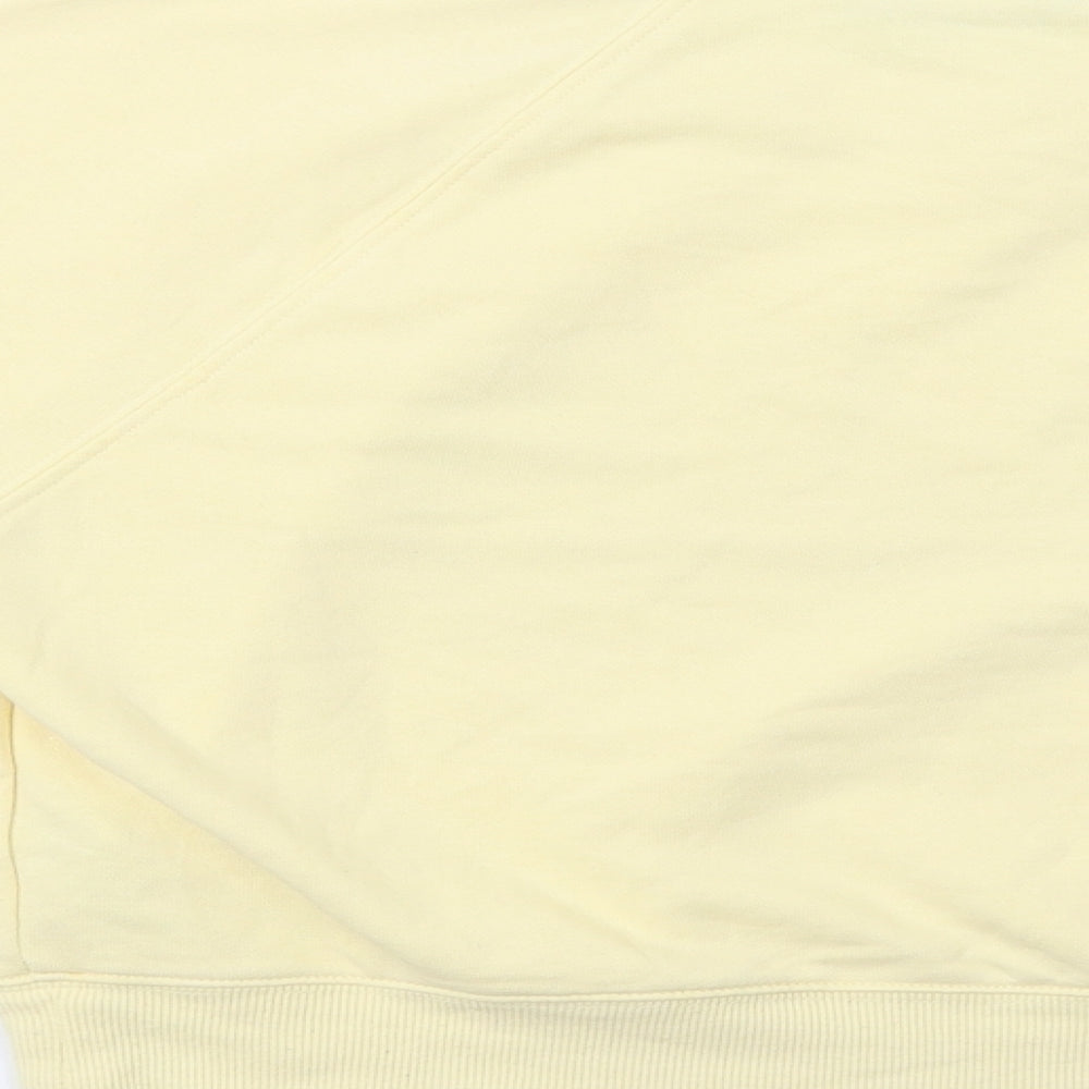 New Look Womens Yellow Pullover Sweatshirt Size 8 - Je T'aime