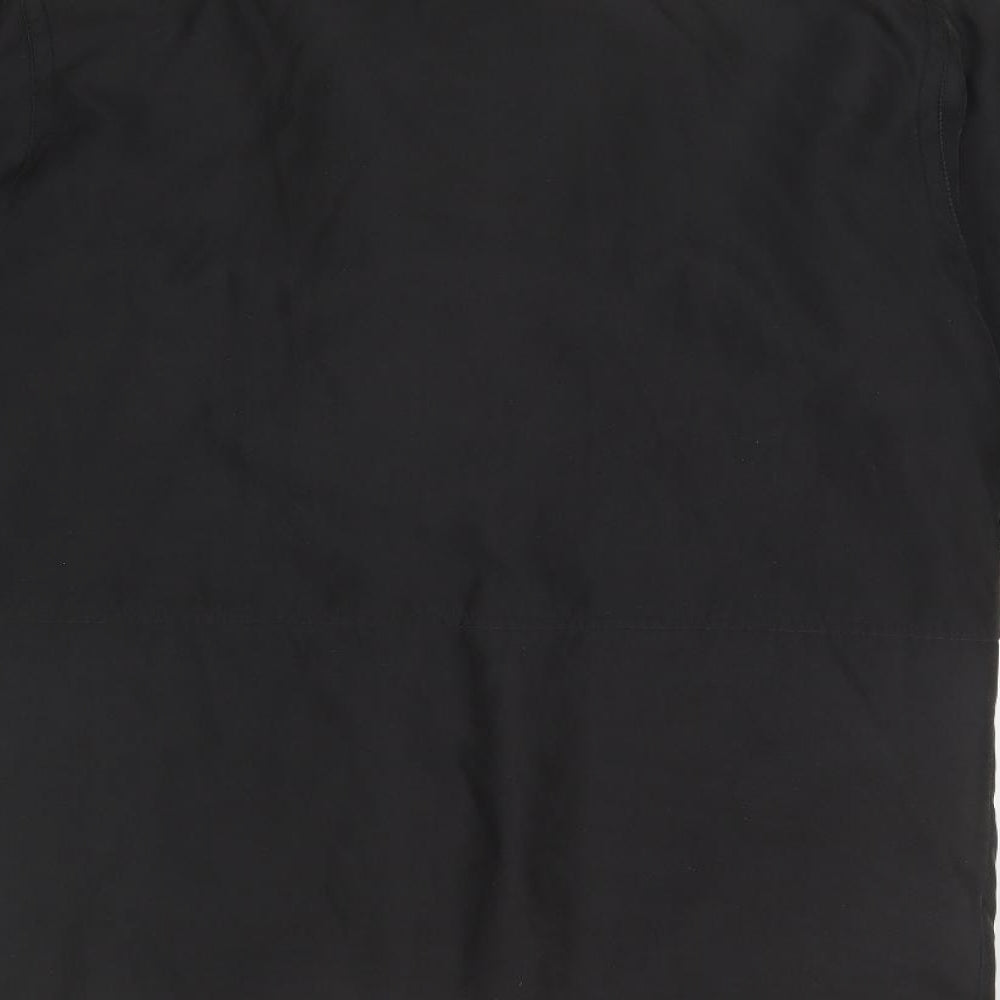 EWM Mens Black Overcoat Coat Size S