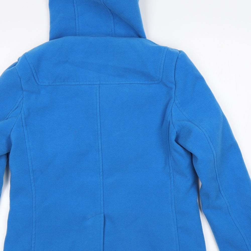 Brave Soul Womens Blue Overcoat Coat Size 10