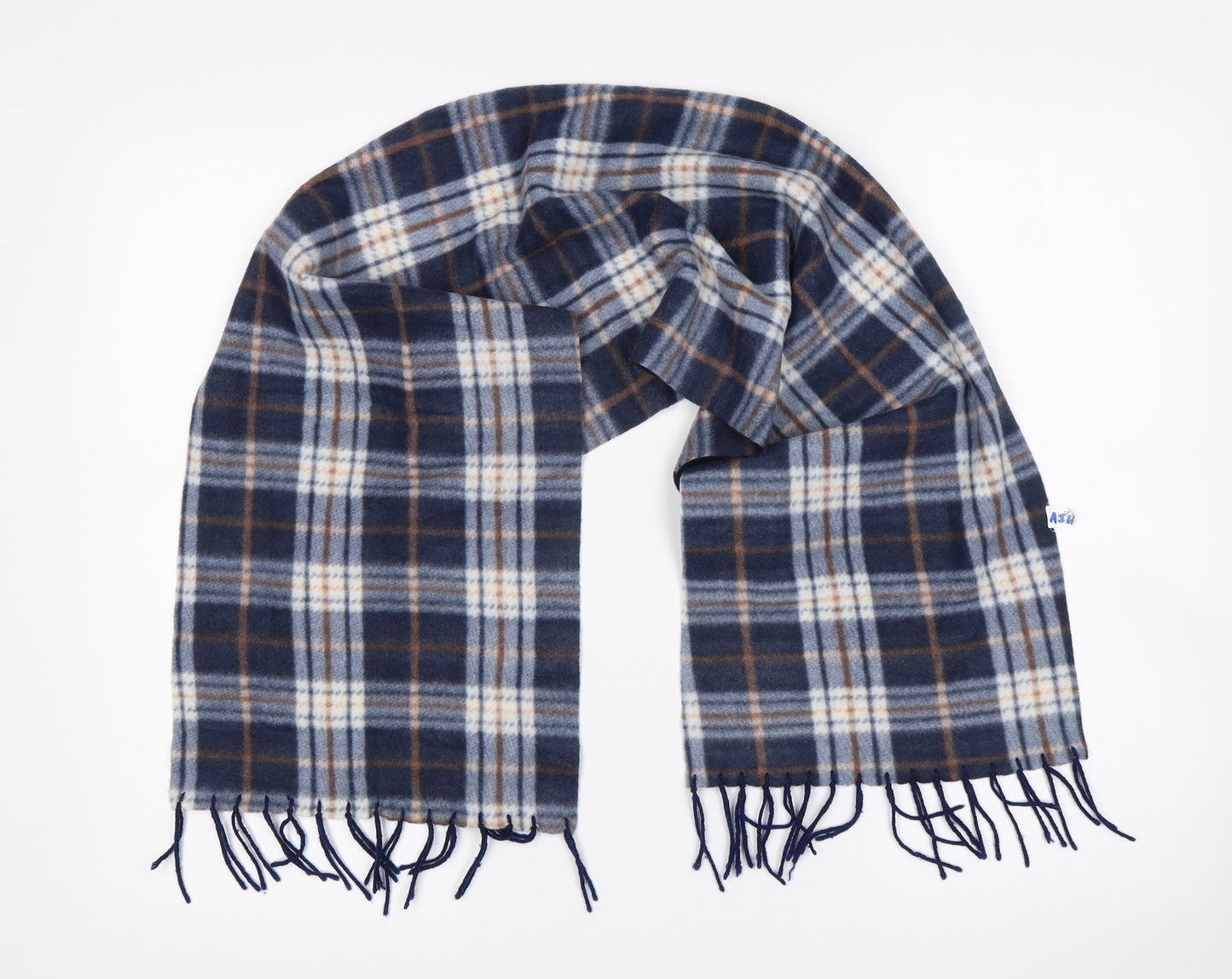 Preworn Mens Multicoloured Plaid Scarf Size Regular