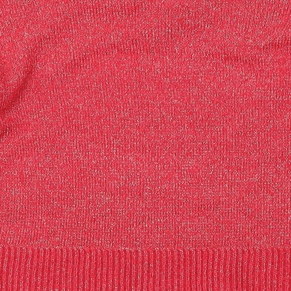 Marks & Spencer Girls Pink Pullover Jumper Size 8-9 Years