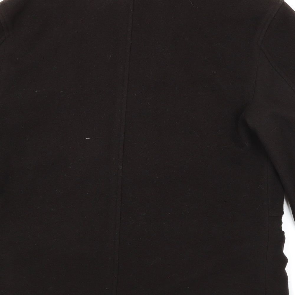 Preworn Womens Black Overcoat Coat