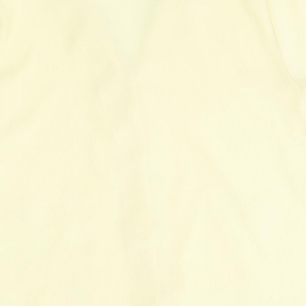 Chanade Womens Yellow Basic Button-Up Size 16