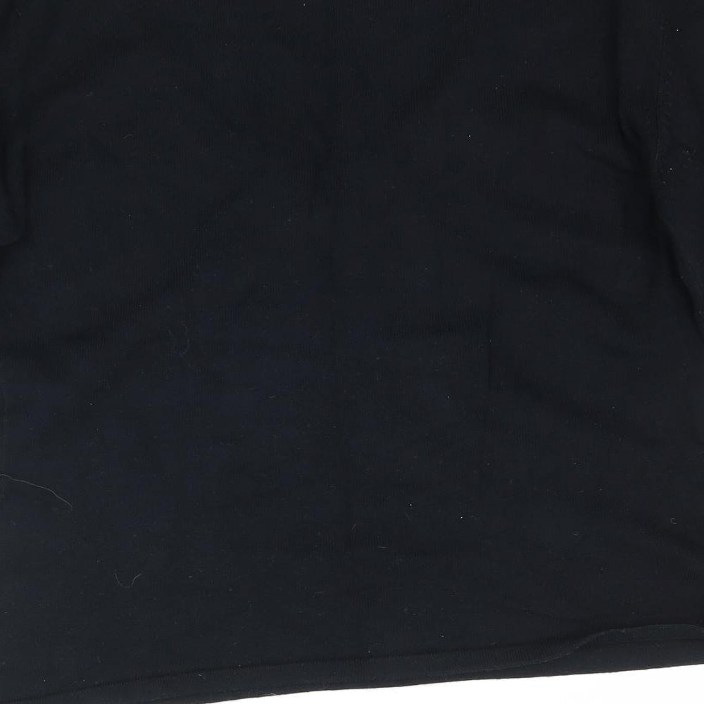 Nouveau Edition Womens Black Knit Pullover Jumper Size 14