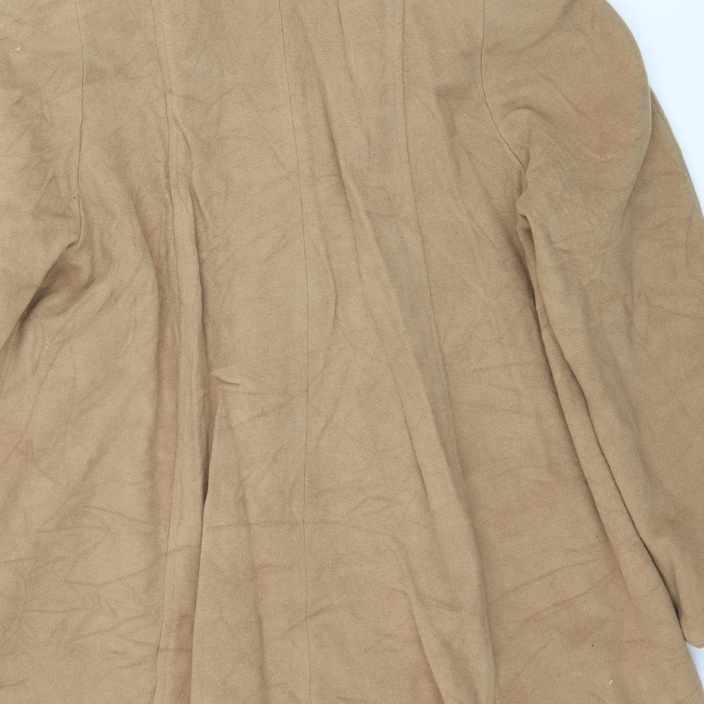 Kesta Womens Beige Pea Coat Coat Size 12