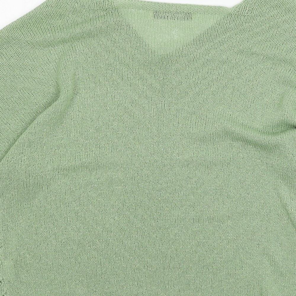 Normcore Womens Green Knit Pullover Jumper One Size