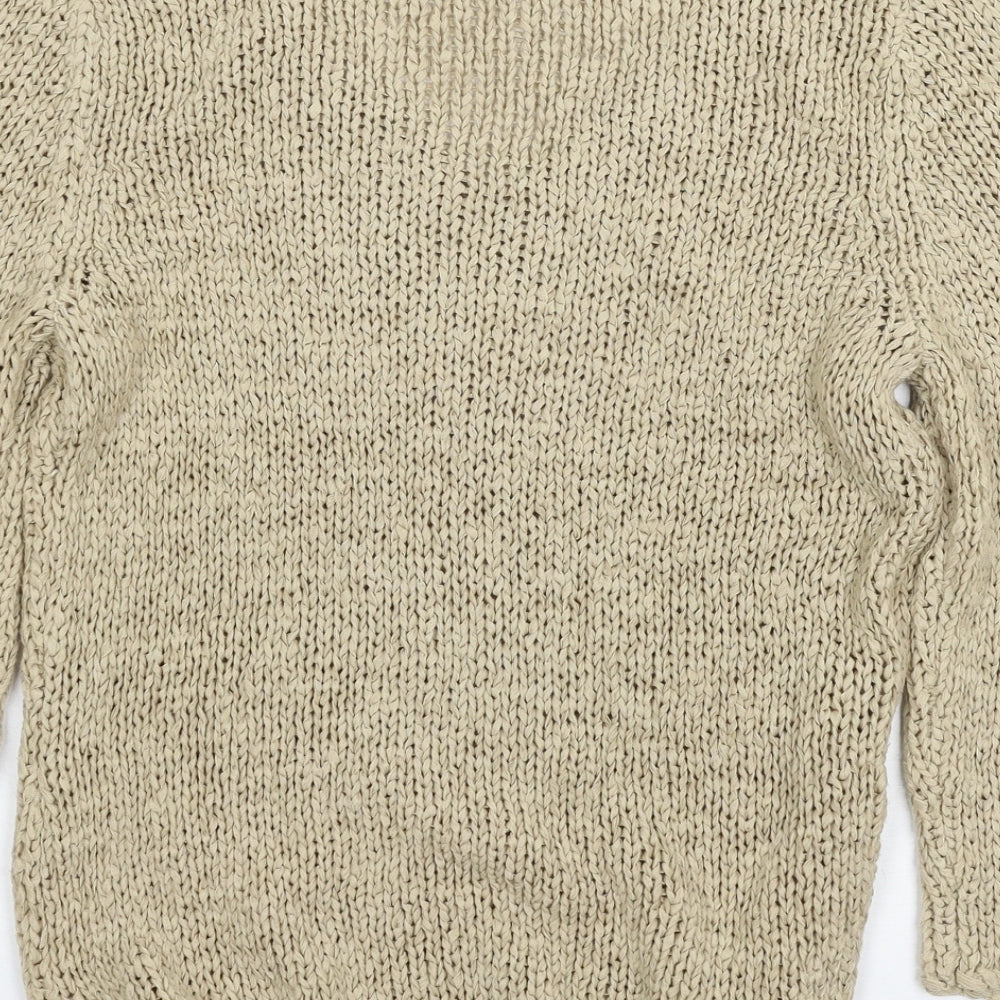 Apart Womens Beige Knit Pullover Jumper Size 12