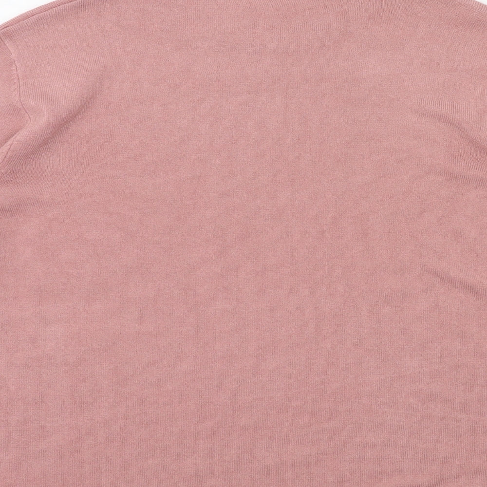 PALM TREE Womens Pink Pullover Jumper Size XL