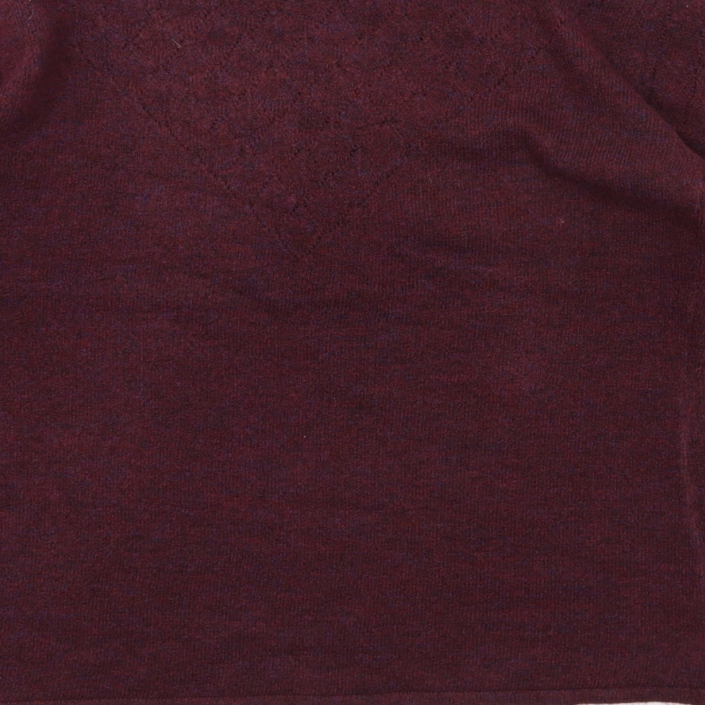 JUST FAB Womens Red Pullover Jumper Size XL