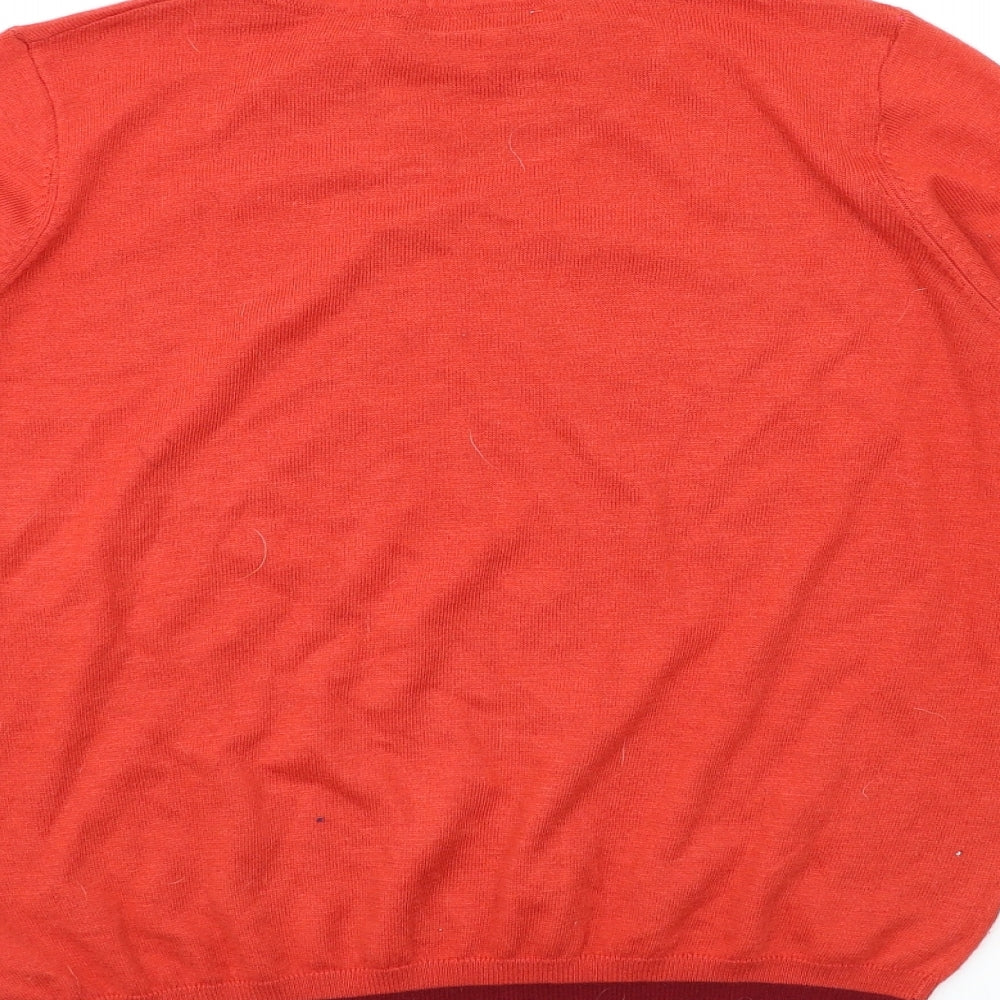 Next Womens Red Pullover Jumper Size M