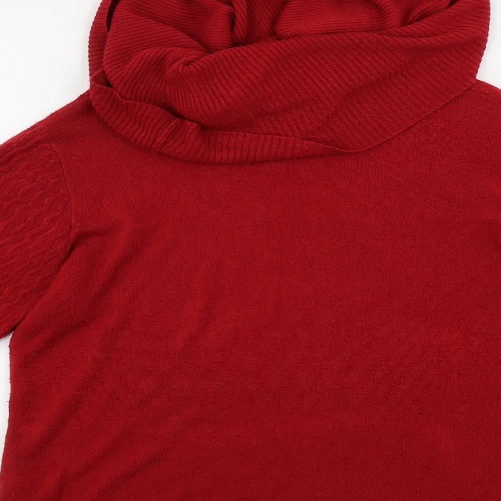 Lakeland Womens Red Pullover Jumper Size M