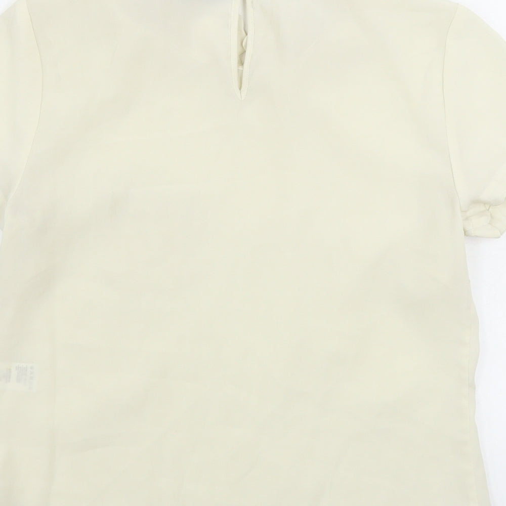 Warehouse Womens Ivory Basic Blouse Size 8
