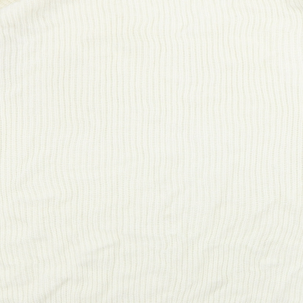 Boohoo Womens Ivory Pullover Jumper Size 16