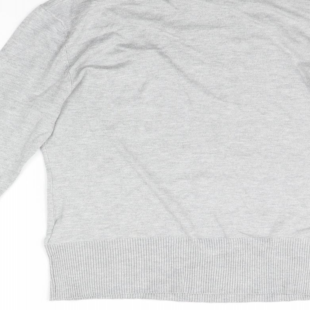 New Look Womens Grey Pullover Jumper Size 12
