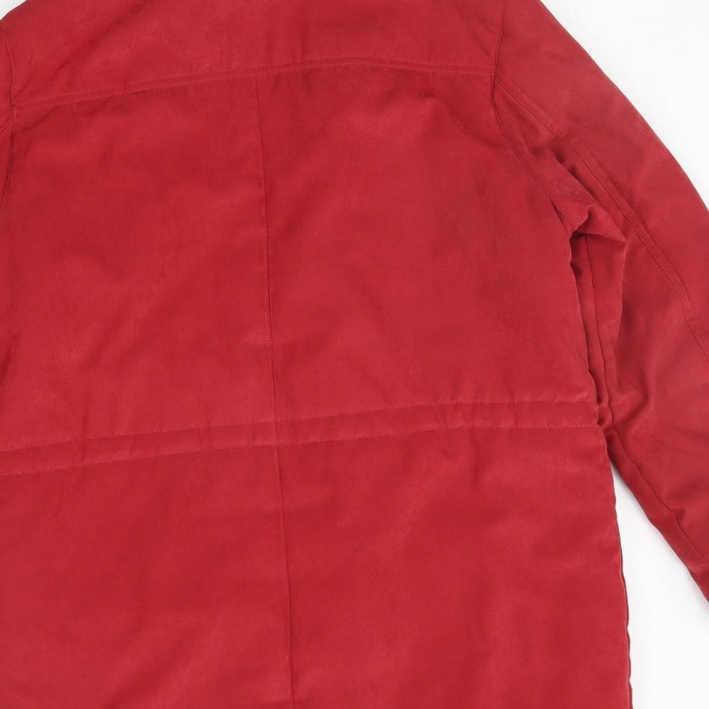 River Oak Womens Red Jacket Coat Size 10
