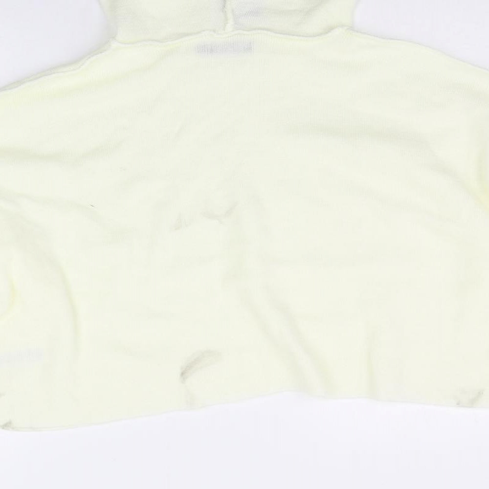 Nasty Gal Womens White Pullover Jumper Size L