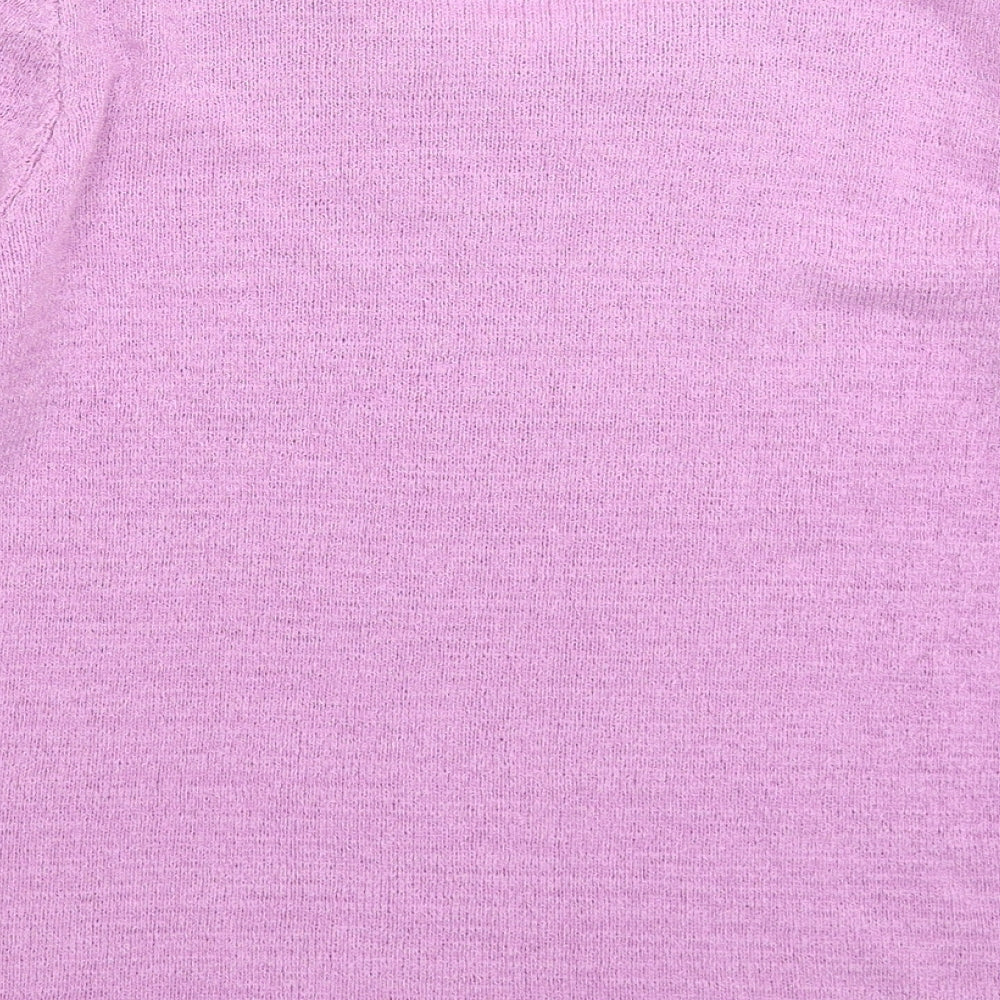 BM Womens Pink Knit Pullover Jumper Size S