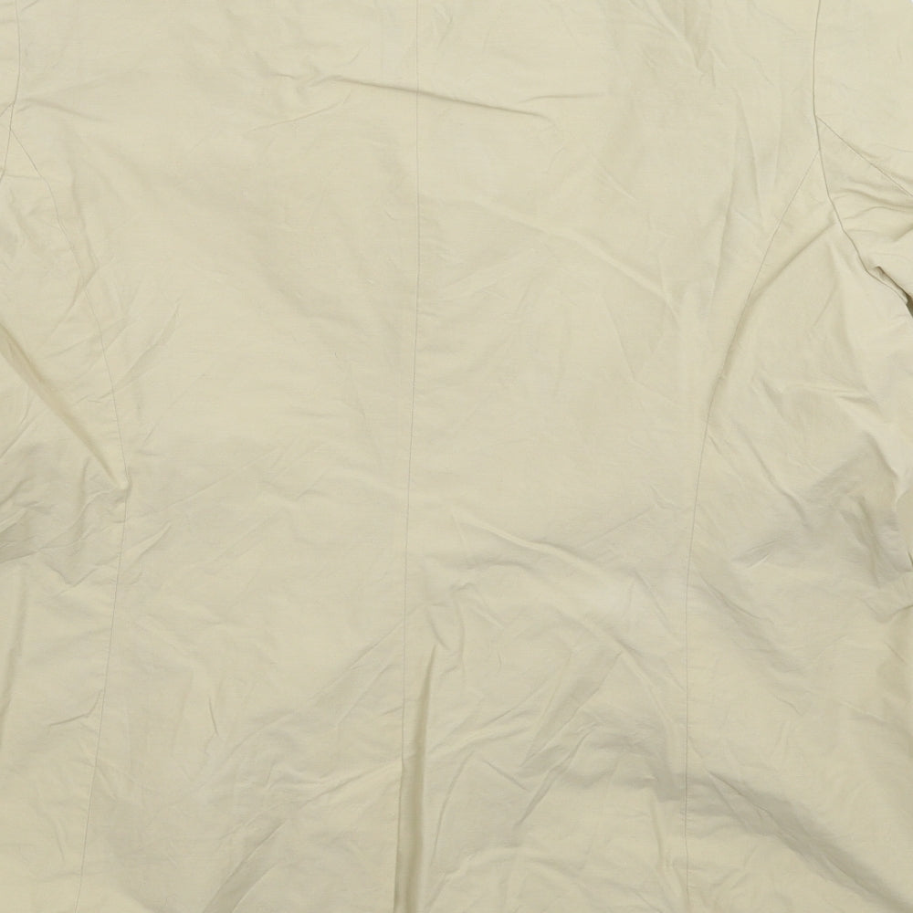 One Womens Beige Jacket Size 18