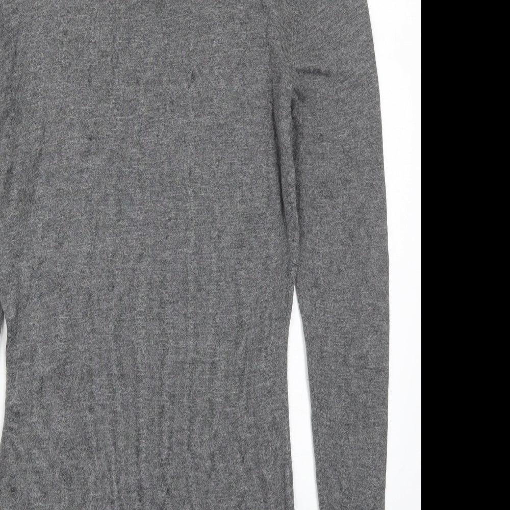 H&M Womens Grey Knit Pullover Jumper Size XS