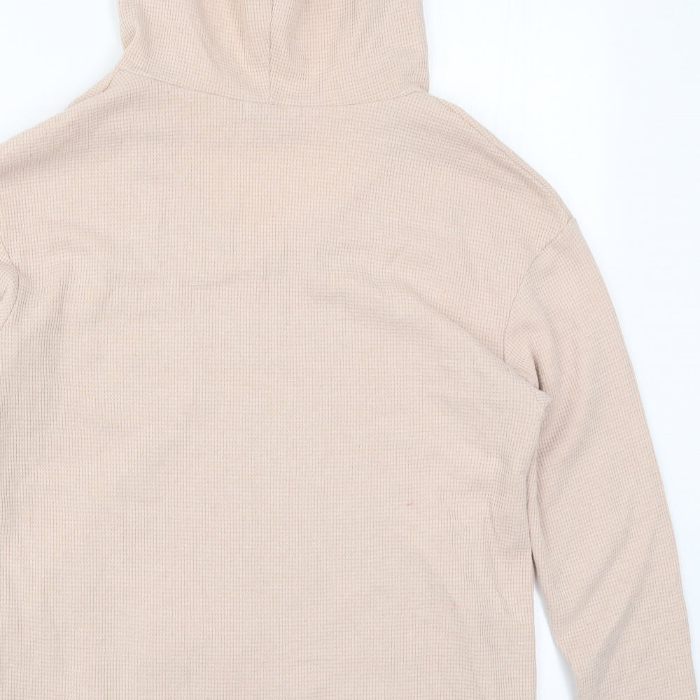 SheIn Womens Pink Pullover Hoodie Size L