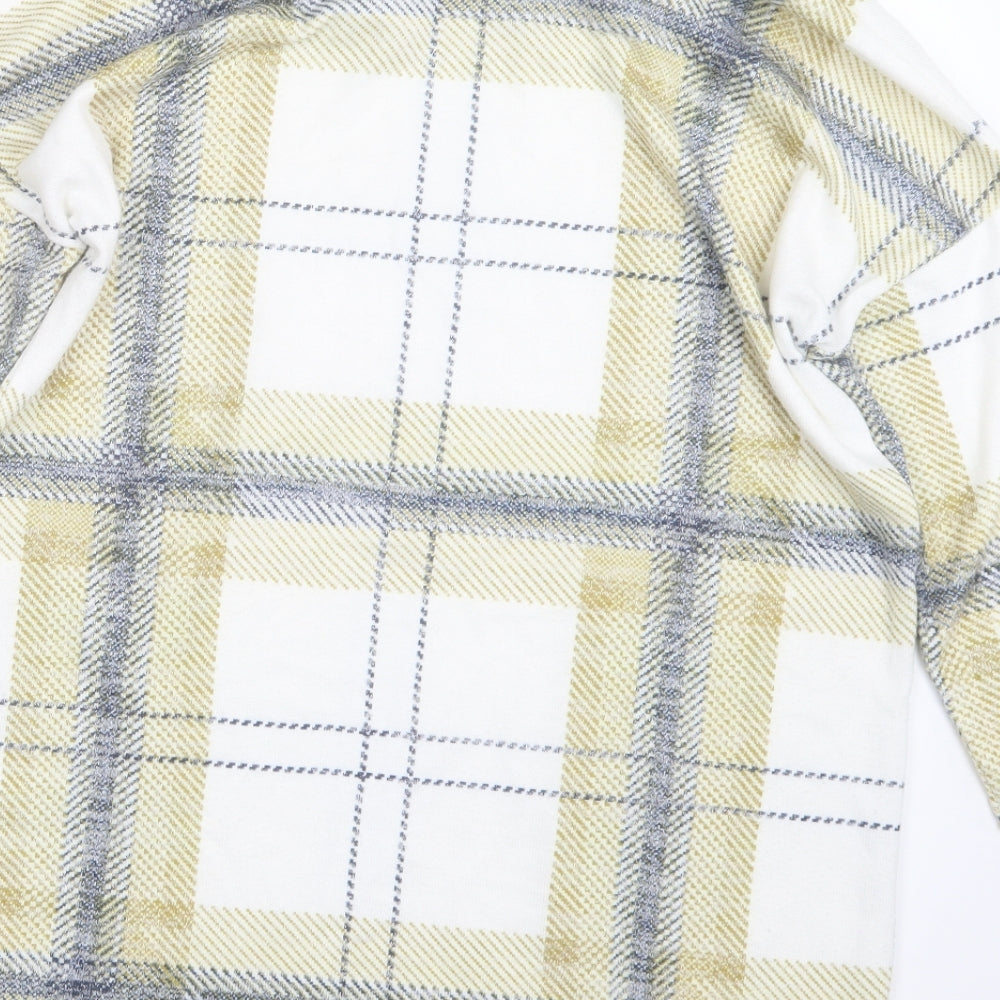 Bonmarché Womens Green Check Basic T-Shirt Size 10