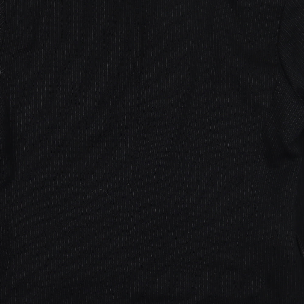 Cutler & Co Mens Black Striped Jacket Suit Jacket Size 42