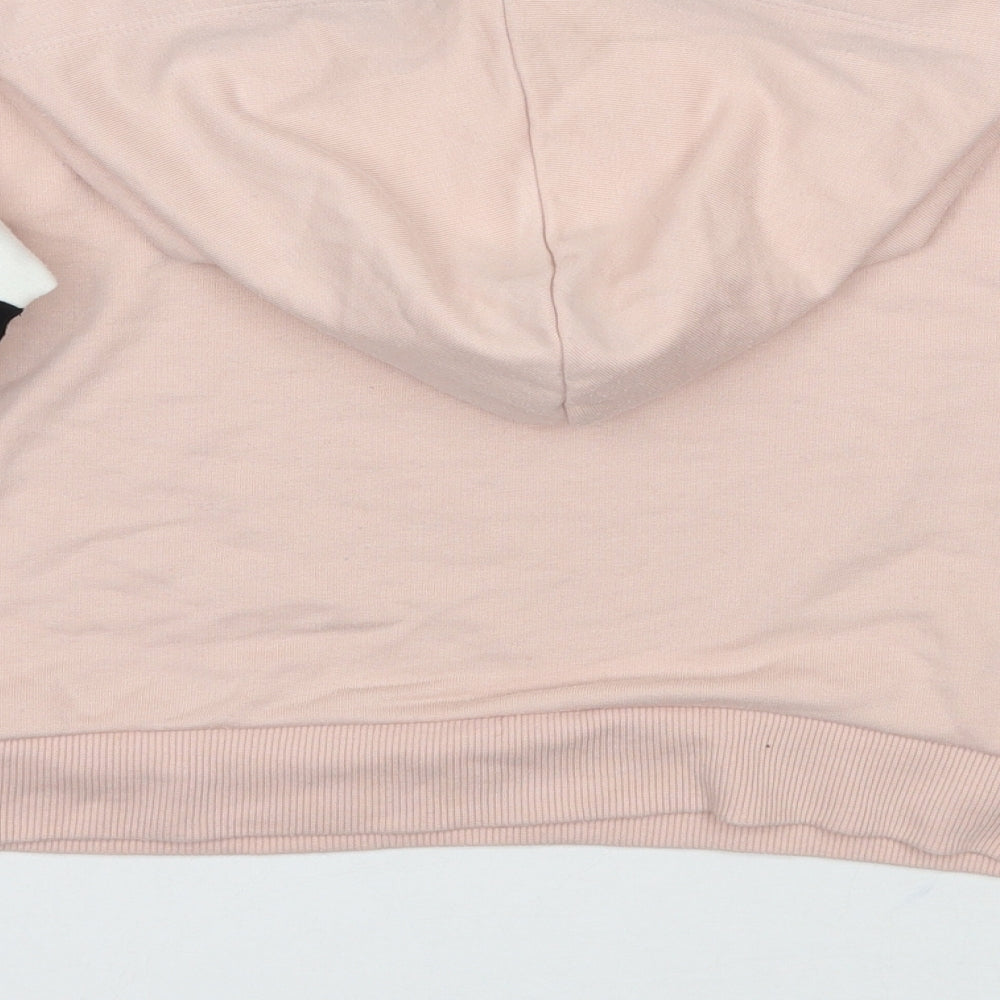 Newlook Girls Pink Rayon Pullover Hoodie Size 10-11 Years