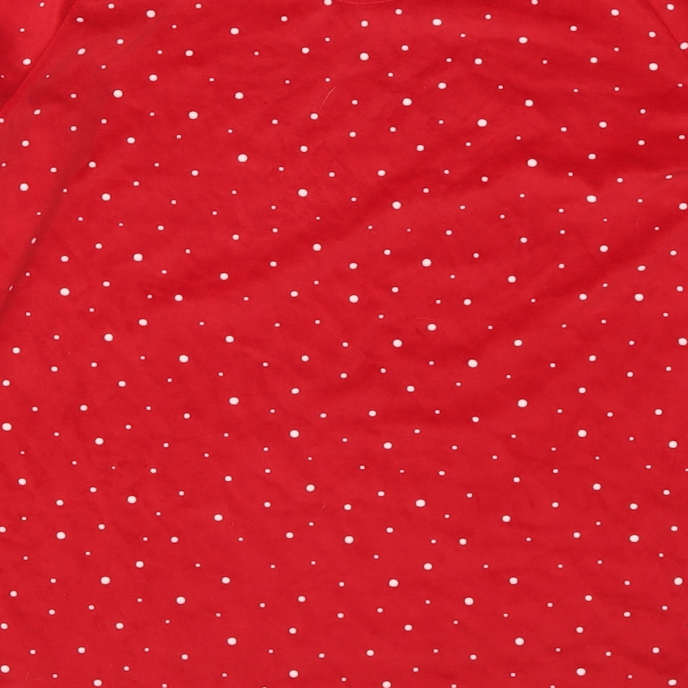 Primark Womens Red Polka Dot Top Pyjama Top Size 6