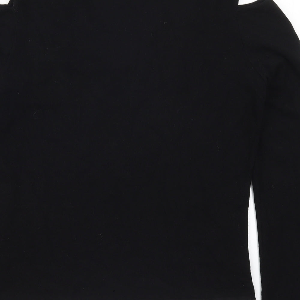 Aldo Martins Womens Black Basic T-Shirt Size 14