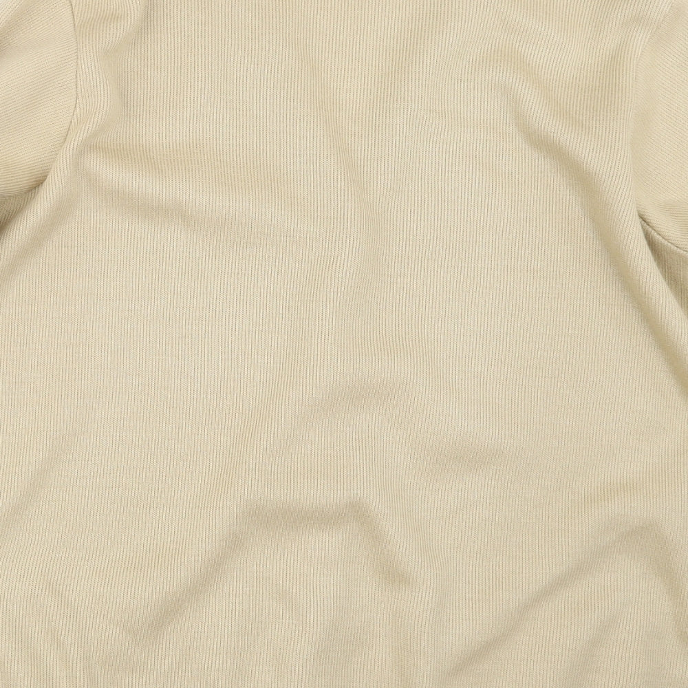 BM Womens Beige Knit Cardigan Jumper Size L