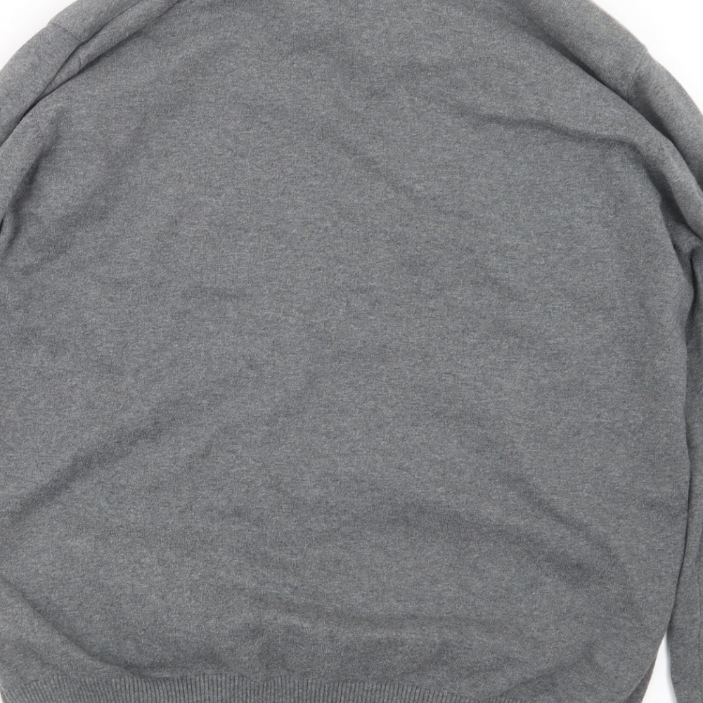 Debenhams Mens Grey Knit Pullover Jumper Size L