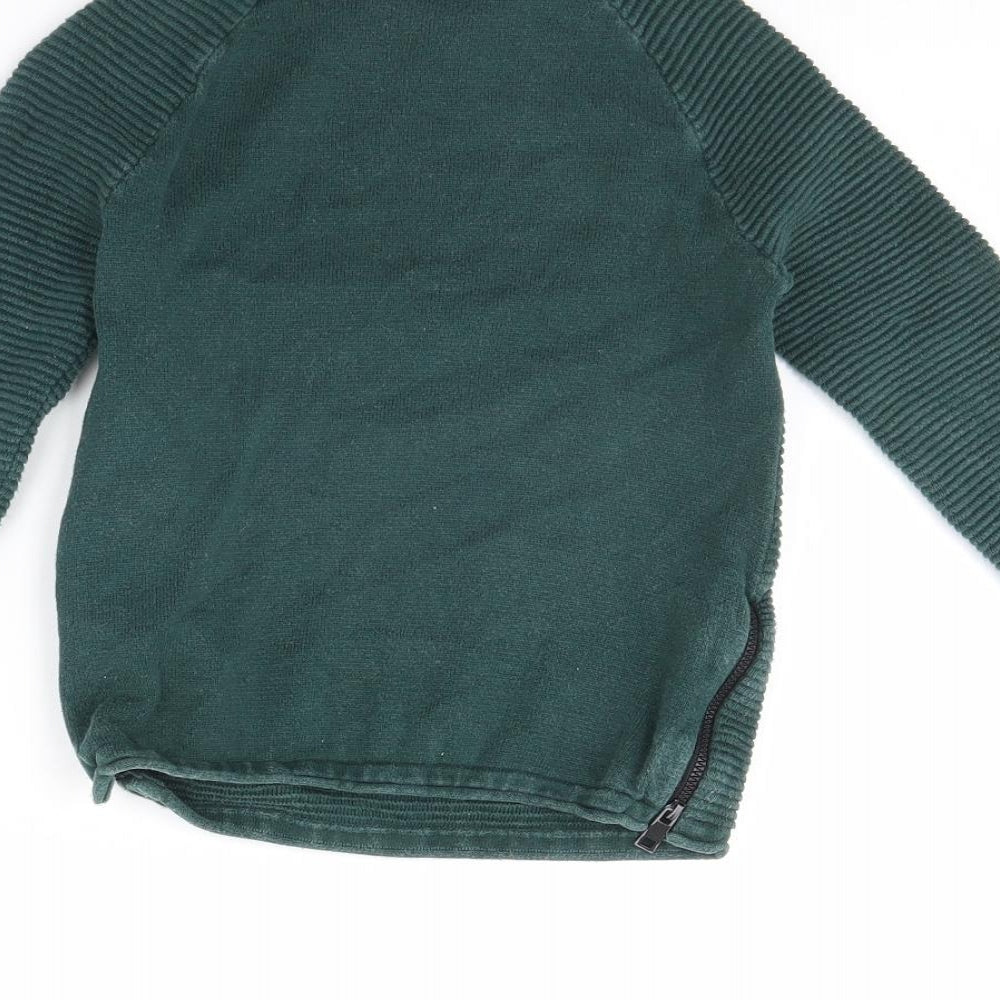 Primark Boys Green Pullover Jumper Size 5 Years