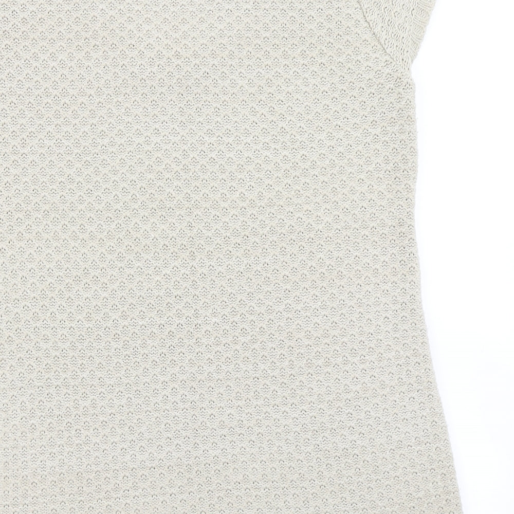 Fashion Essentials Womens Beige Knit Pullover Jumper Size 18