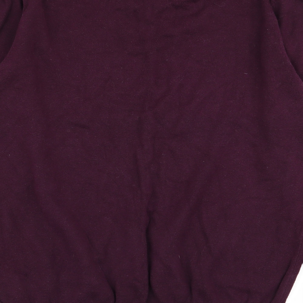 TU Mens Purple Pullover Jumper Size S