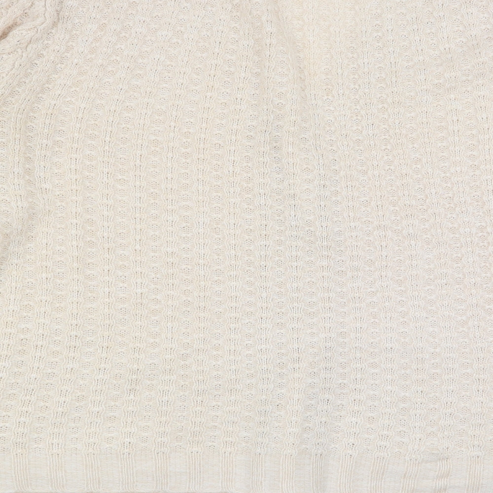 Damart Womens Beige Cardigan Jumper Size 14