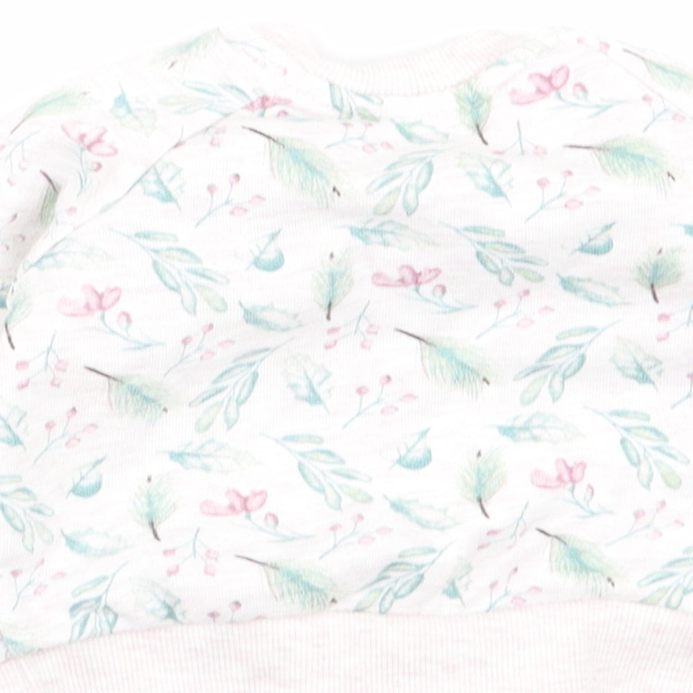Primark Girls Multicoloured Floral Pullover Jumper Size 3-6 Months