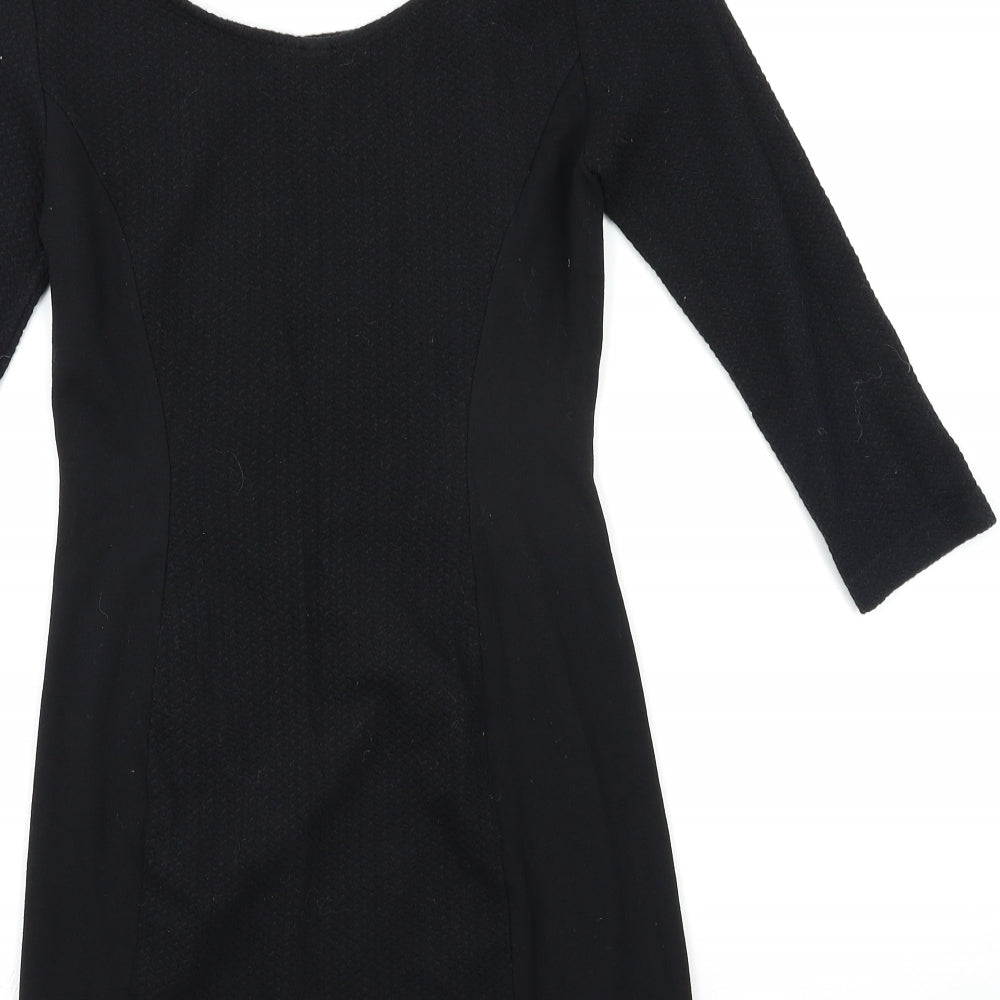 H&M Womens Black A-Line Size S