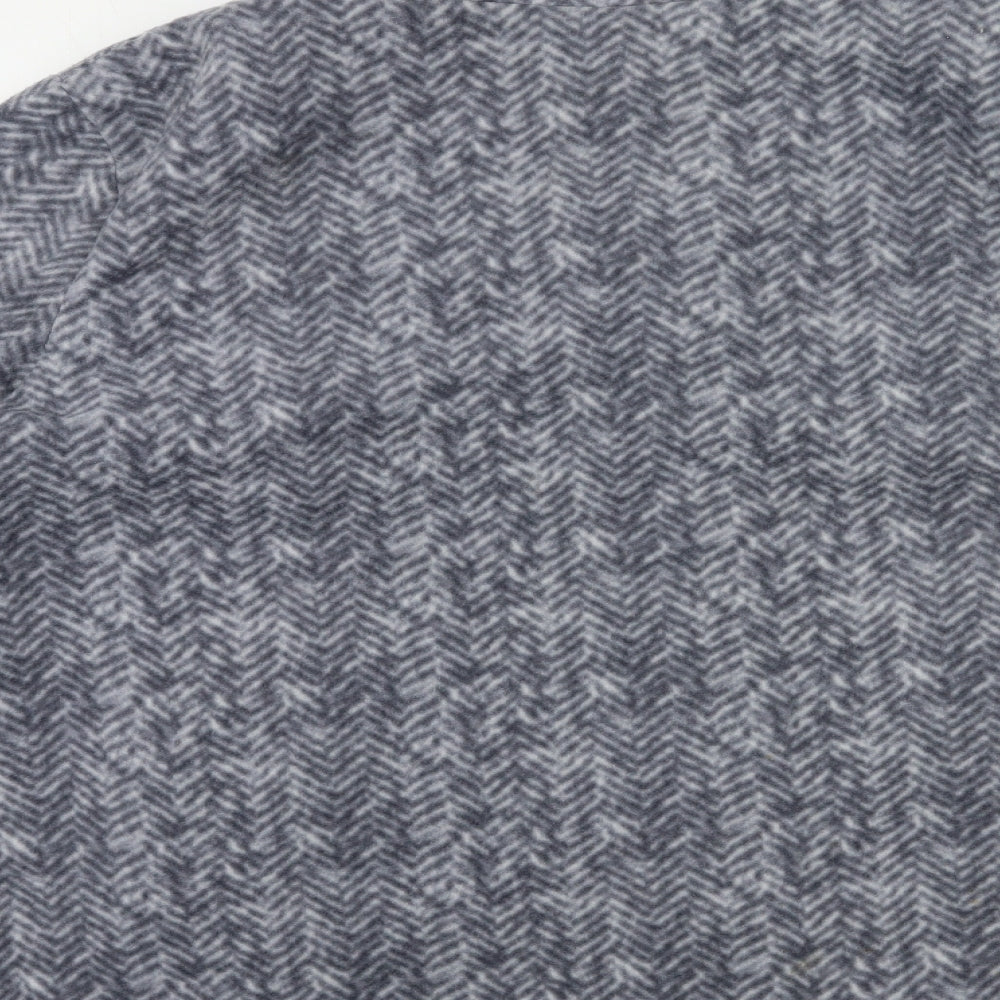 Anne De Lancay Womens Grey Check Overcoat Coat Size 2XL
