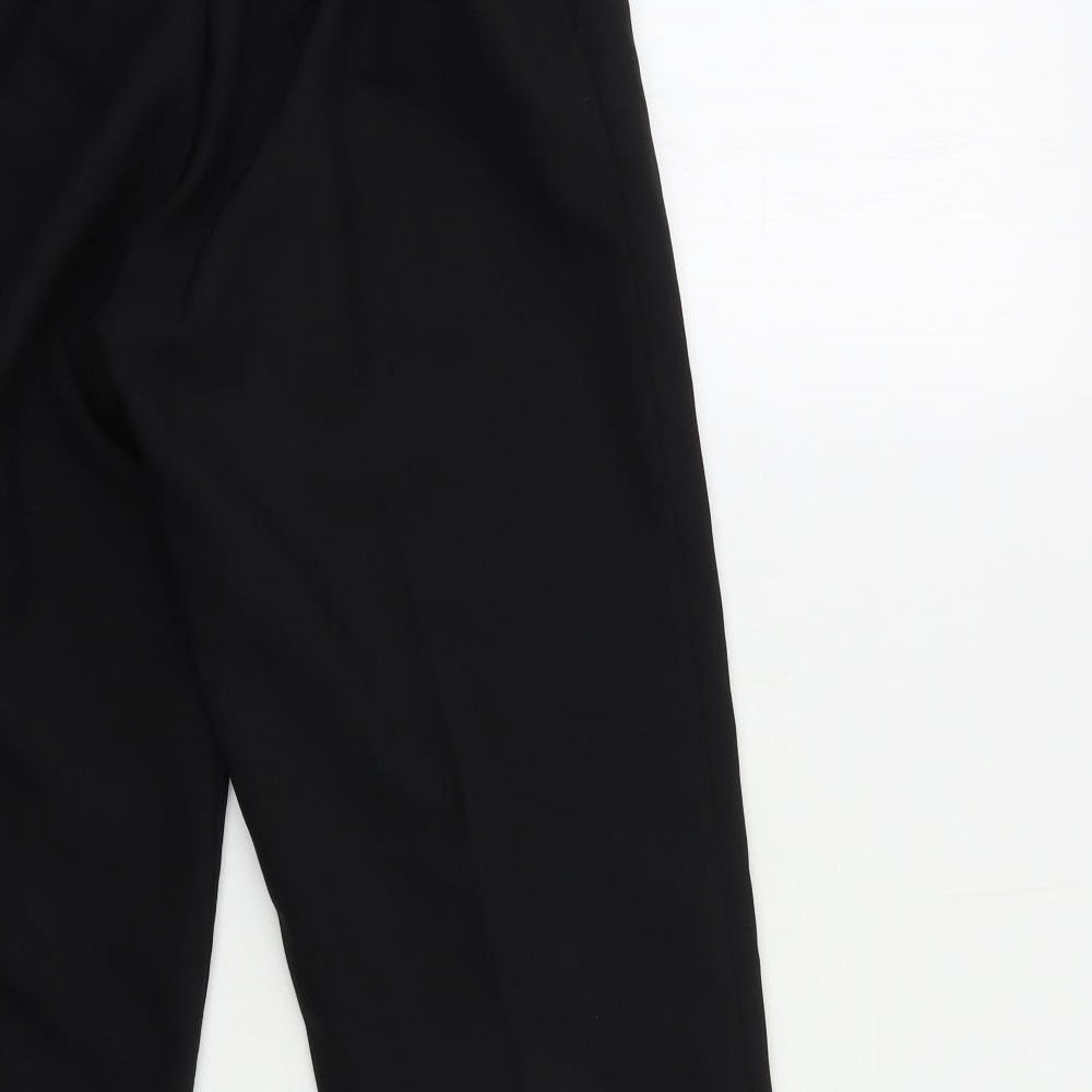 Preworn Womens Black Trousers Size 12 L26 in