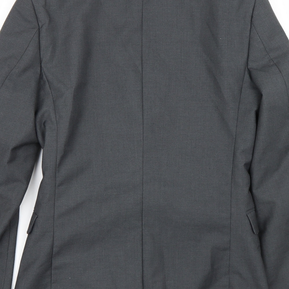 Topshop Mens Grey Jacket Suit Size 34