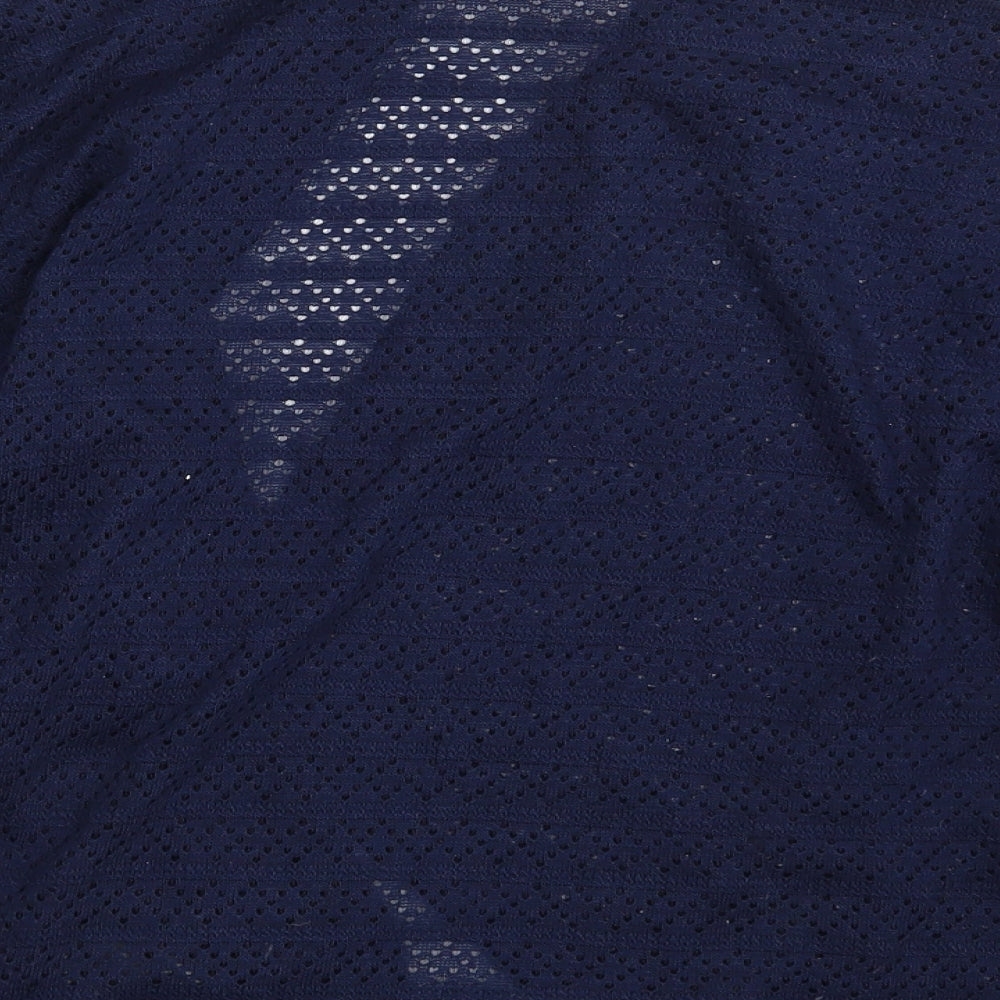 Oasis Womens Blue Wrap Jumper Size M