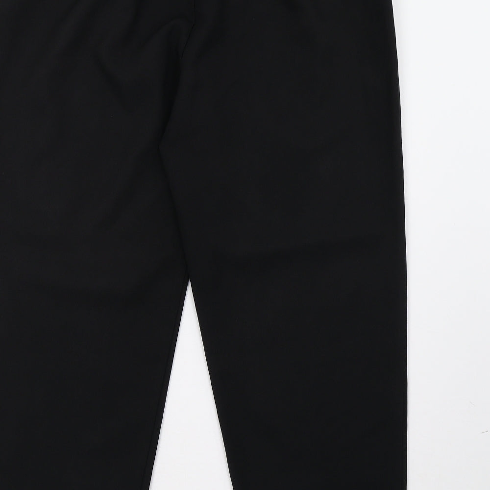 Classic Womens Black Trousers Size 12 L28 in