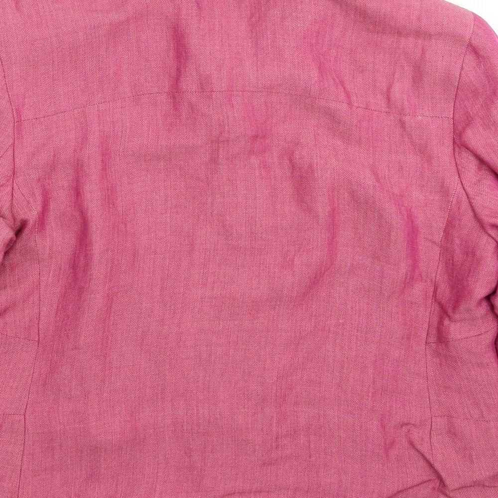Marks & Spencer Womens Pink Jacket Blazer Size 14
