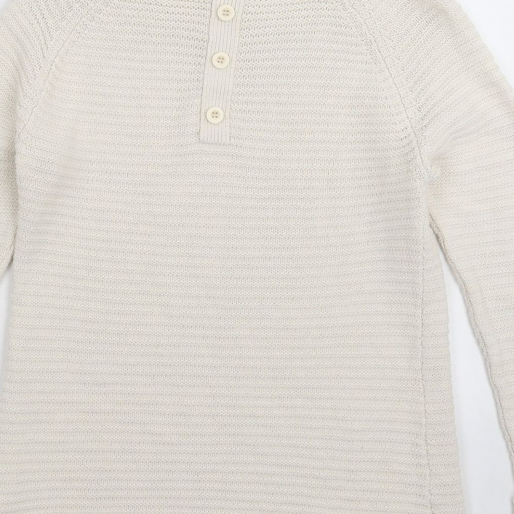 Wallis Womens White Knit Pullover Jumper Size S
