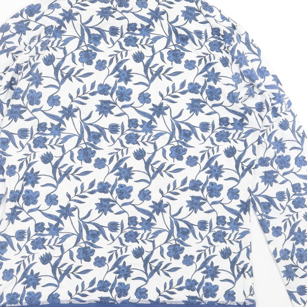 Avenue Womens Blue Floral Top Pyjama Top Size 8