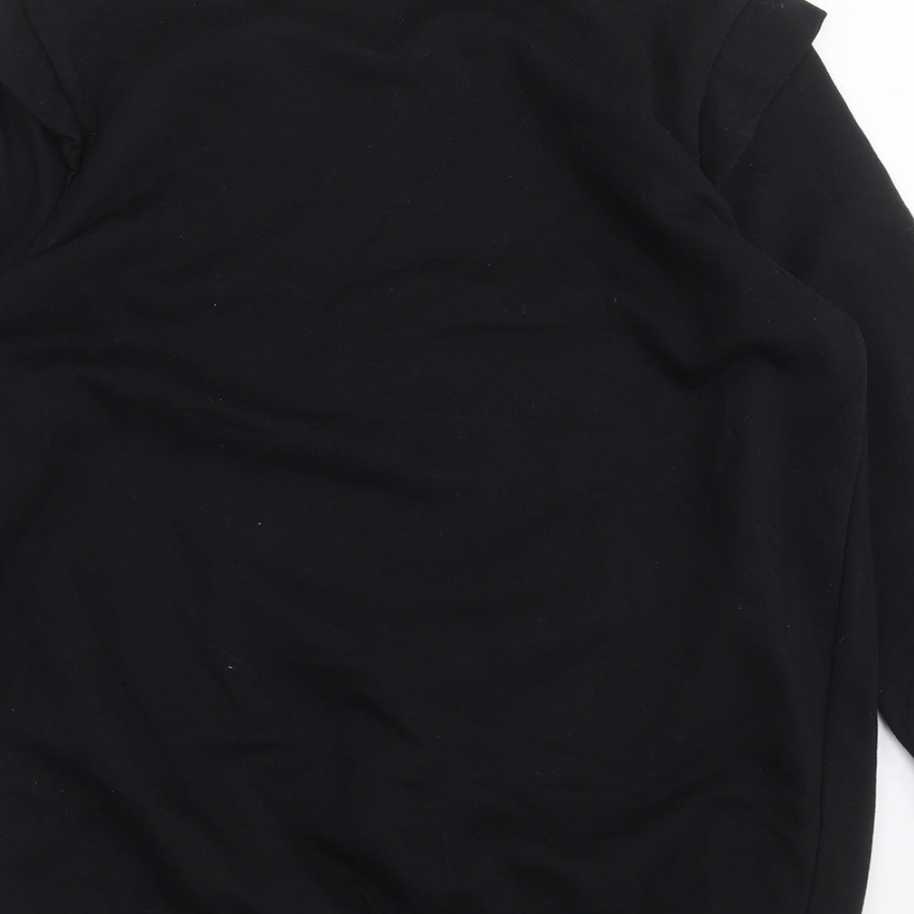 George Womens Black Pullover Sweatshirt Size M - beaded detail