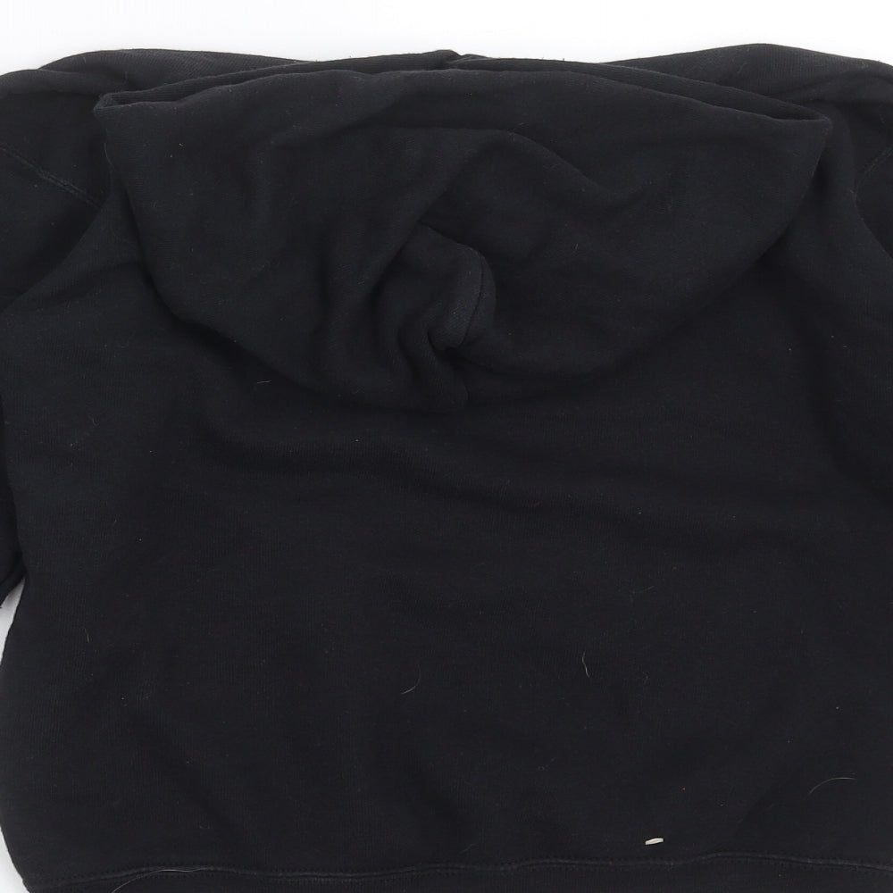 Fruit of the Loom Boys Black Pullover Hoodie Size 9-10 Years